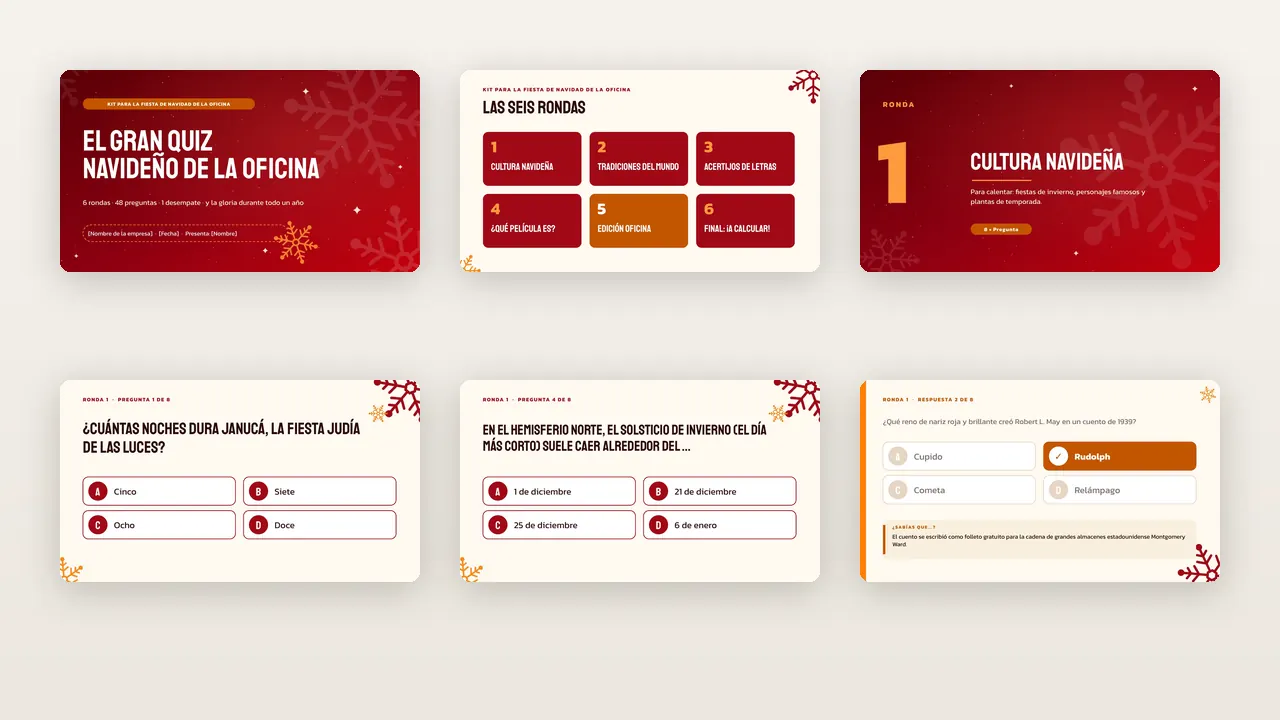 Quiz: 118 diapositivas editables con notas